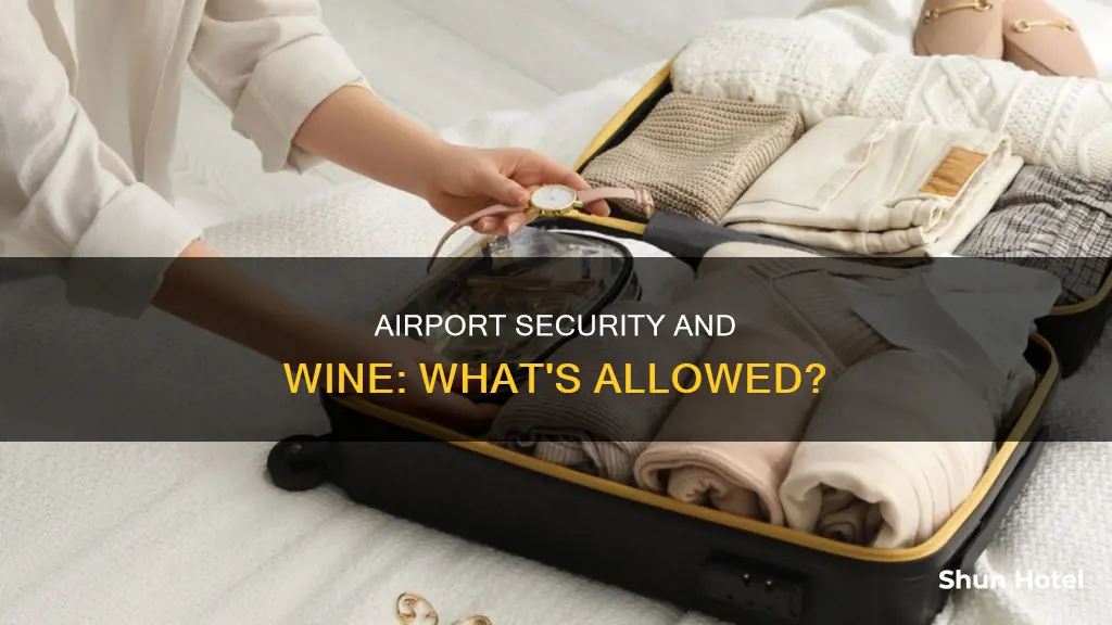 can you bring a bottle of wine through airport security