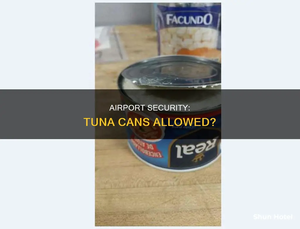 can you bring a can of tuna through airport security