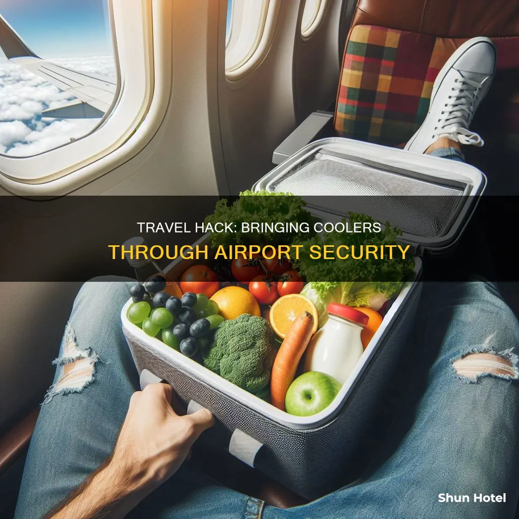 can you bring a cooler through airport security