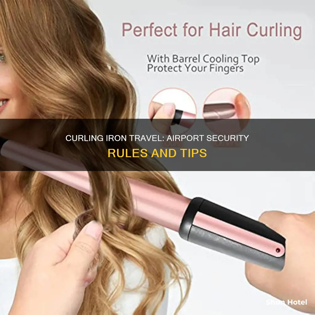 can you bring a curling iron through airport security