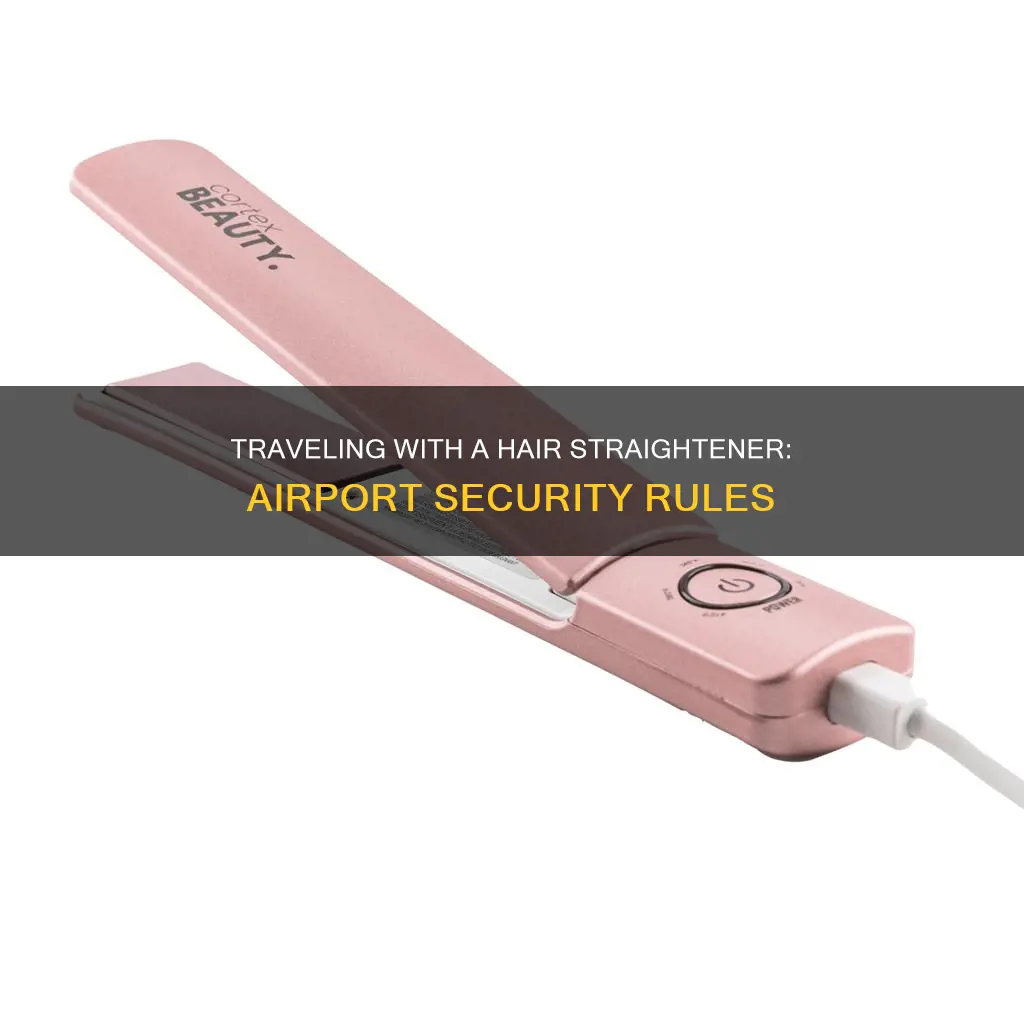 can you bring a hair straightener through airport security