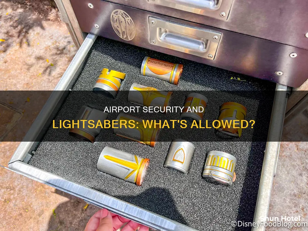 can you bring a lightsaber through airport security