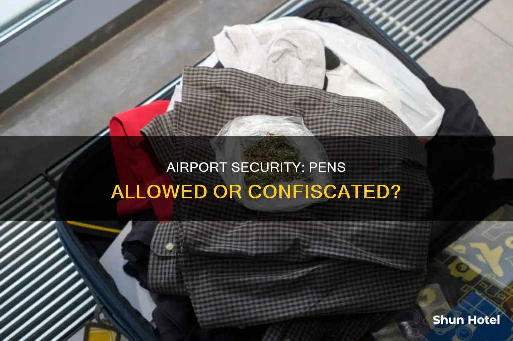 can you bring a pen through the airport