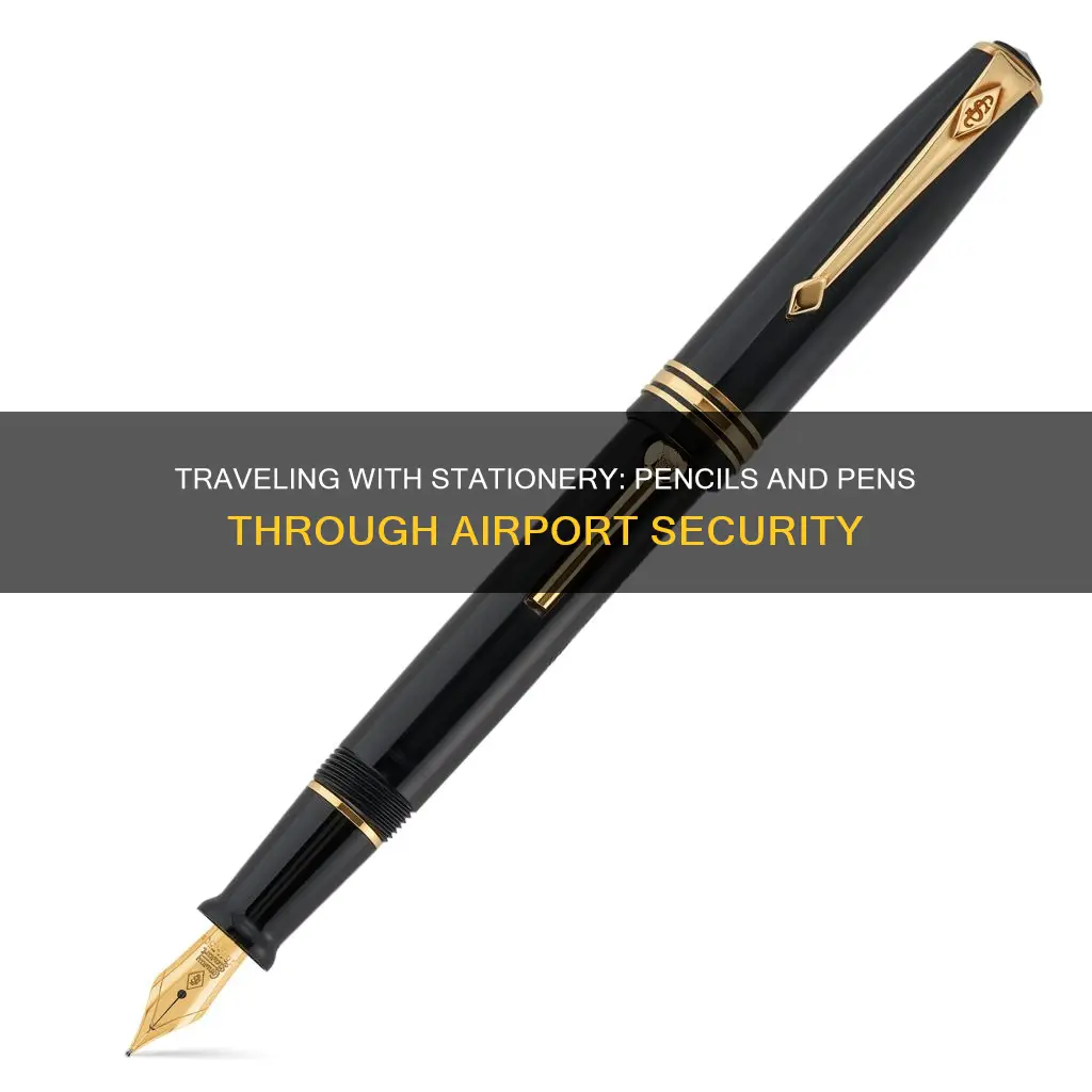 can you bring a pencil or pen through airport security