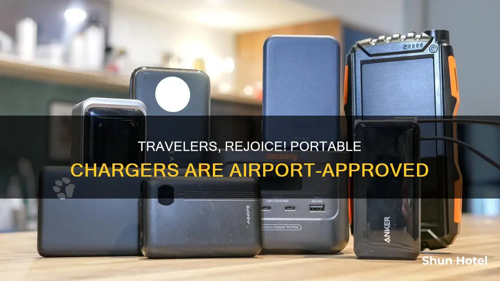 can you bring a portable charger to the airport