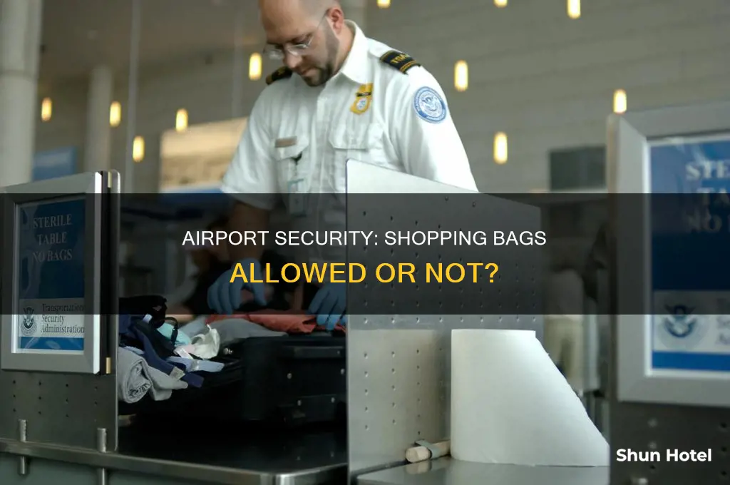 can you bring a shopping bag through airport security