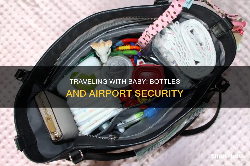 can you bring baby bottles through airport security