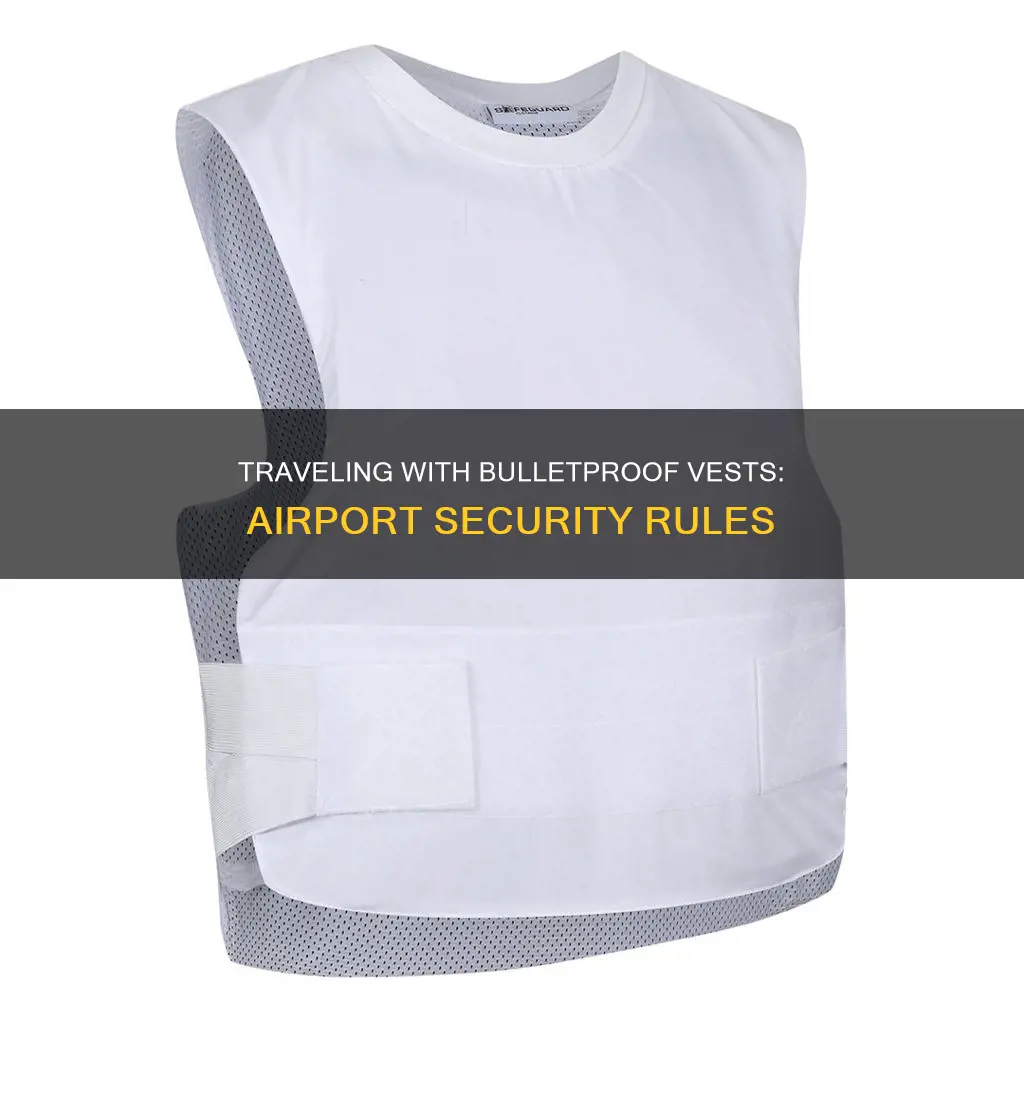can you bring bullet proof vest plates to an airport