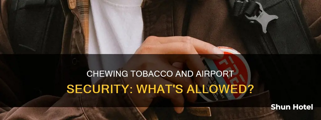 can you bring chewing tobacco through airport security