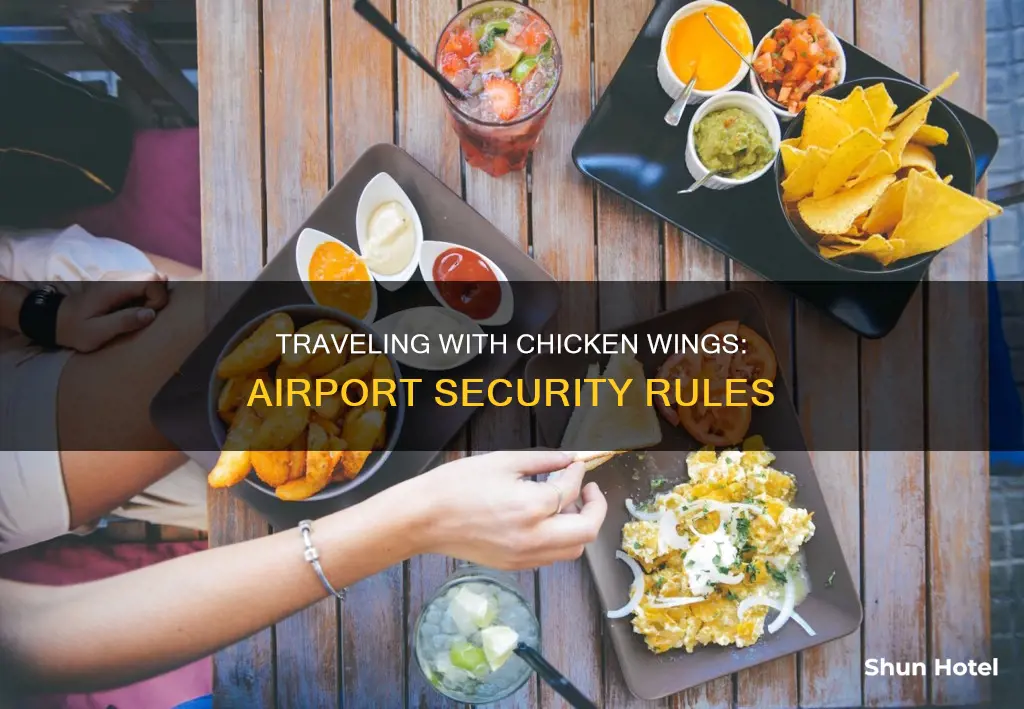 can you bring chicken wings to the airport through security