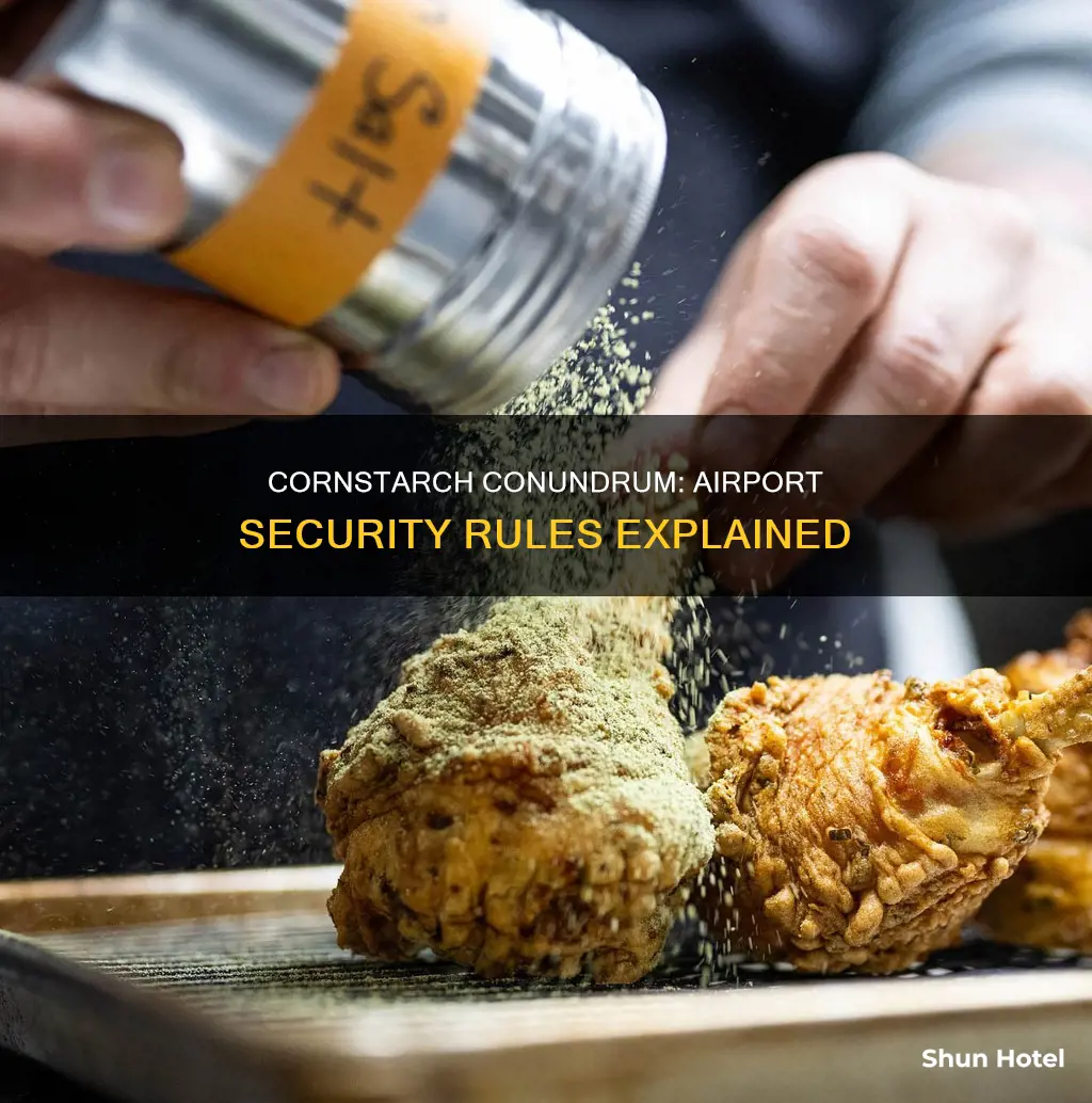 can you bring cornstarch through airport security