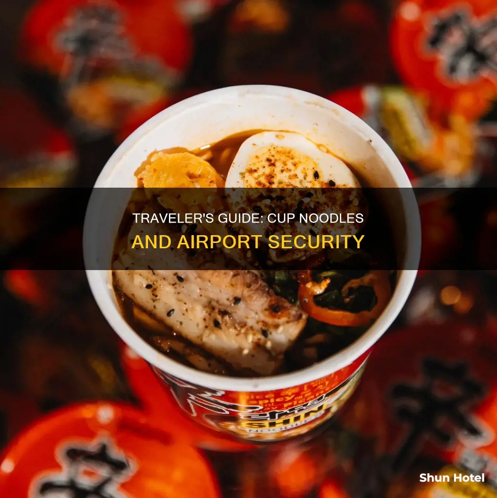 can you bring cup noodles past airport security