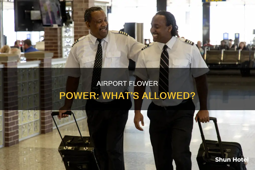 can you bring flowers into an airport