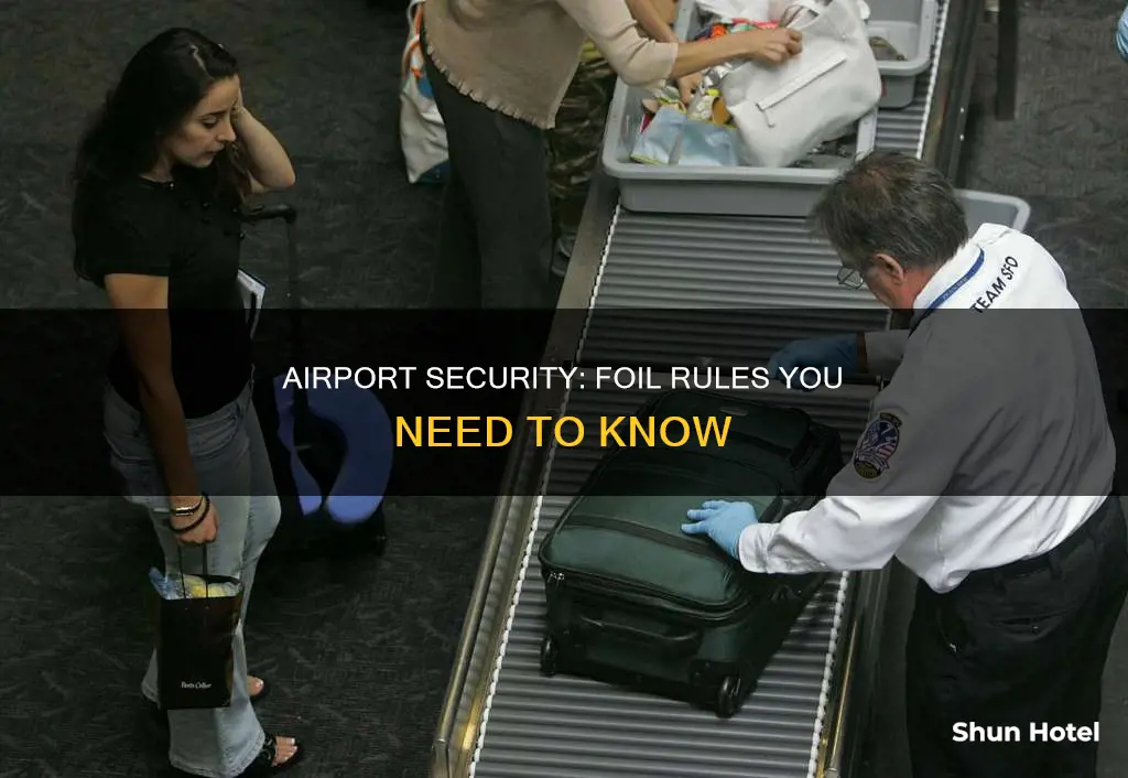 can you bring foil through airport security