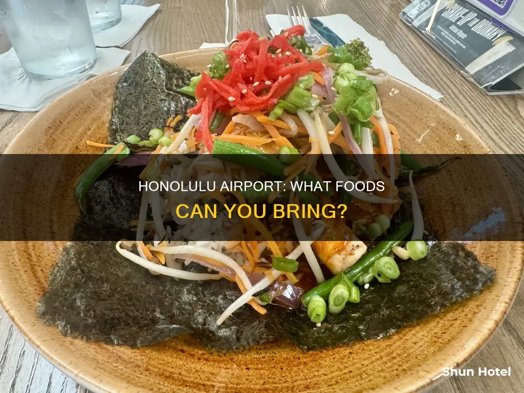 can you bring food honolulu airport