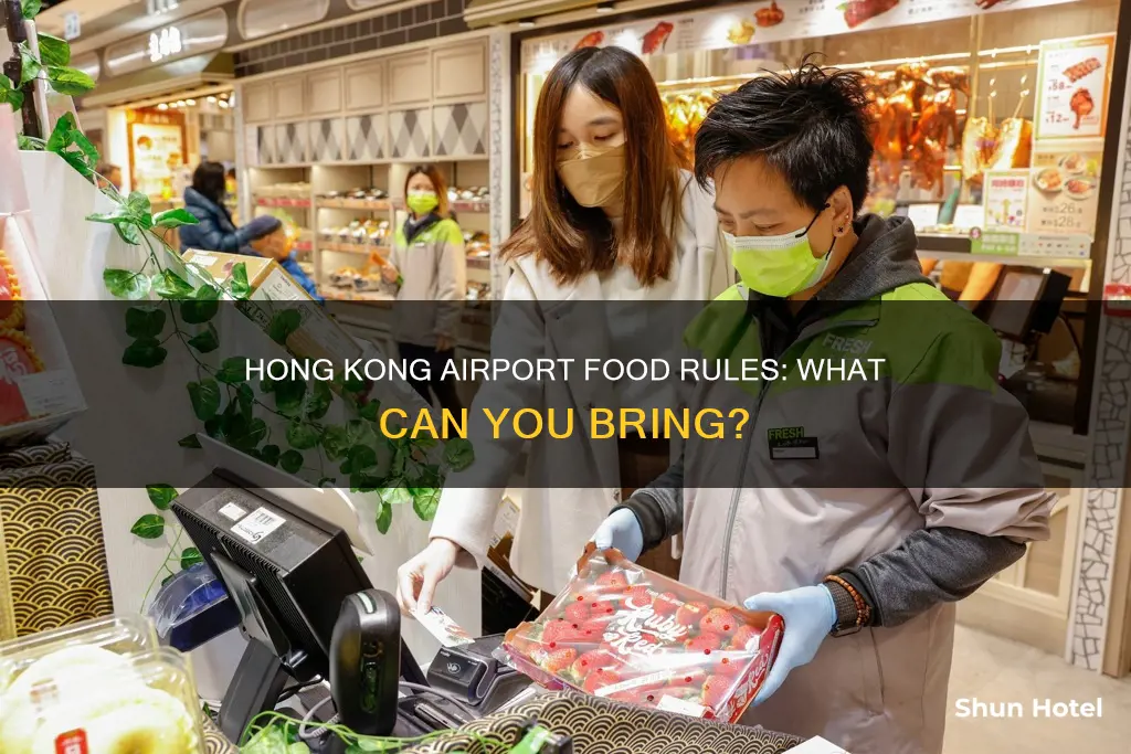 can you bring food into hong kong airport