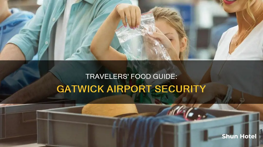 can you bring food through airport security gatwick