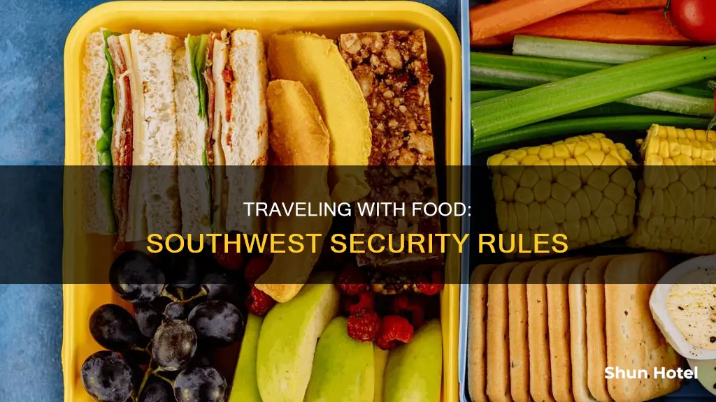 can you bring food through airport security southwest