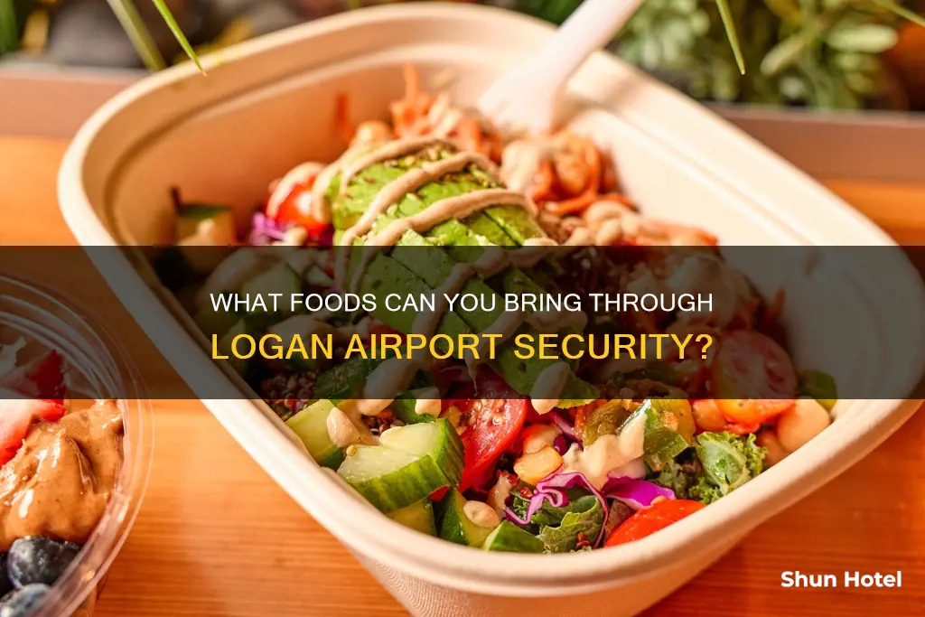 can you bring food through security at logan airport