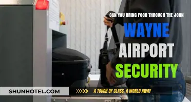 Travelers' Guide: Food Clearance at John Wayne Airport Security