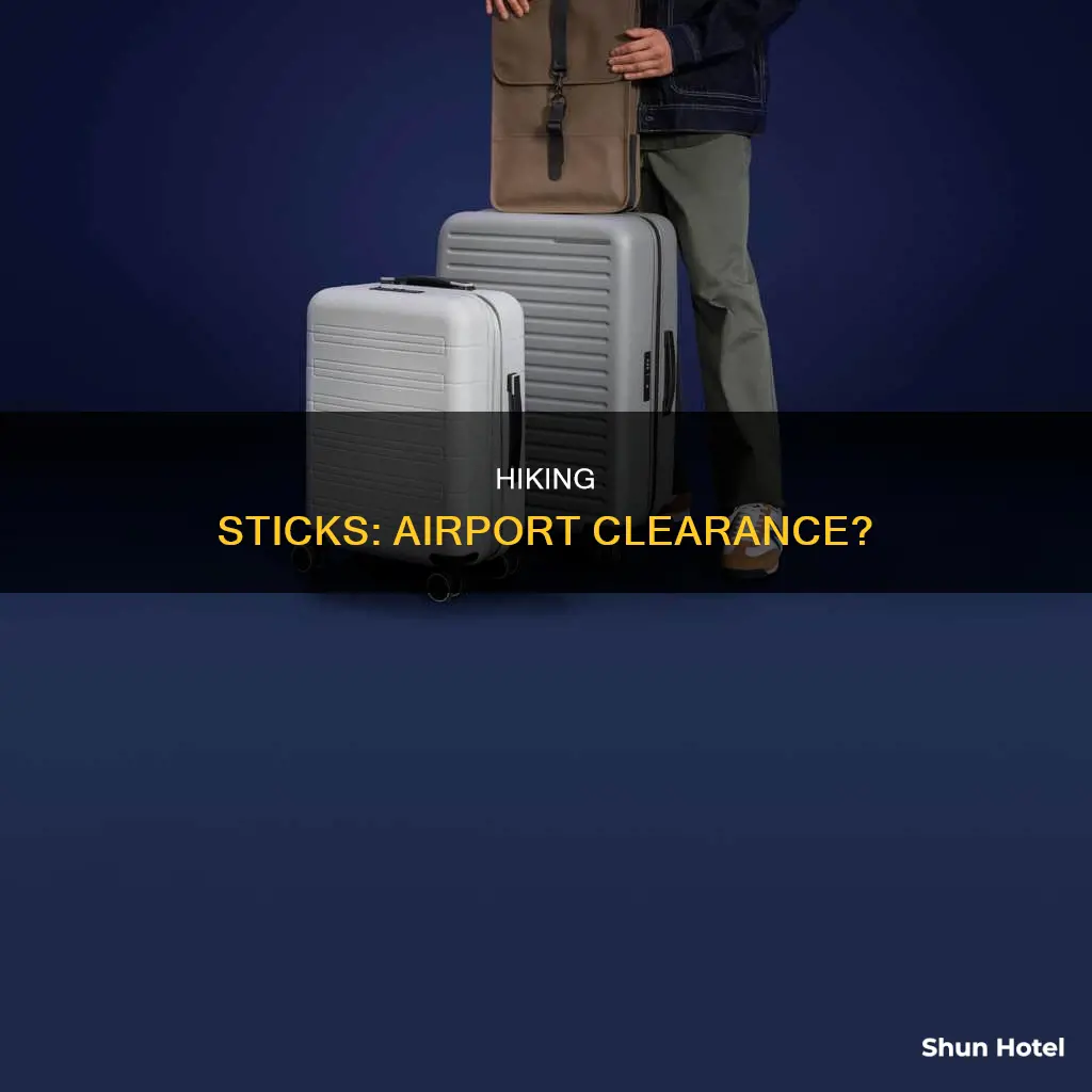 can you bring hiking sticks through airport