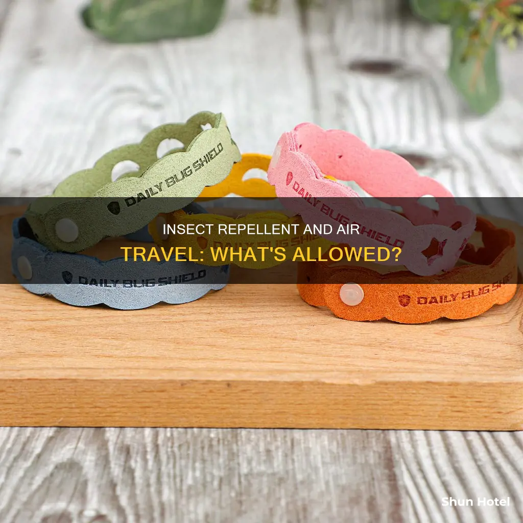 can you bring insect repellant in airport luggage