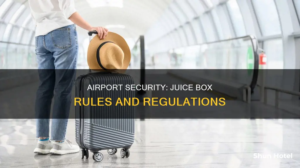 can you bring juice box through airport security
