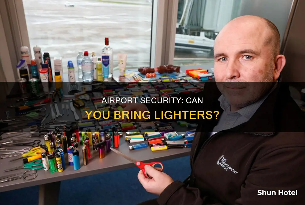 can you bring lighters through airport security