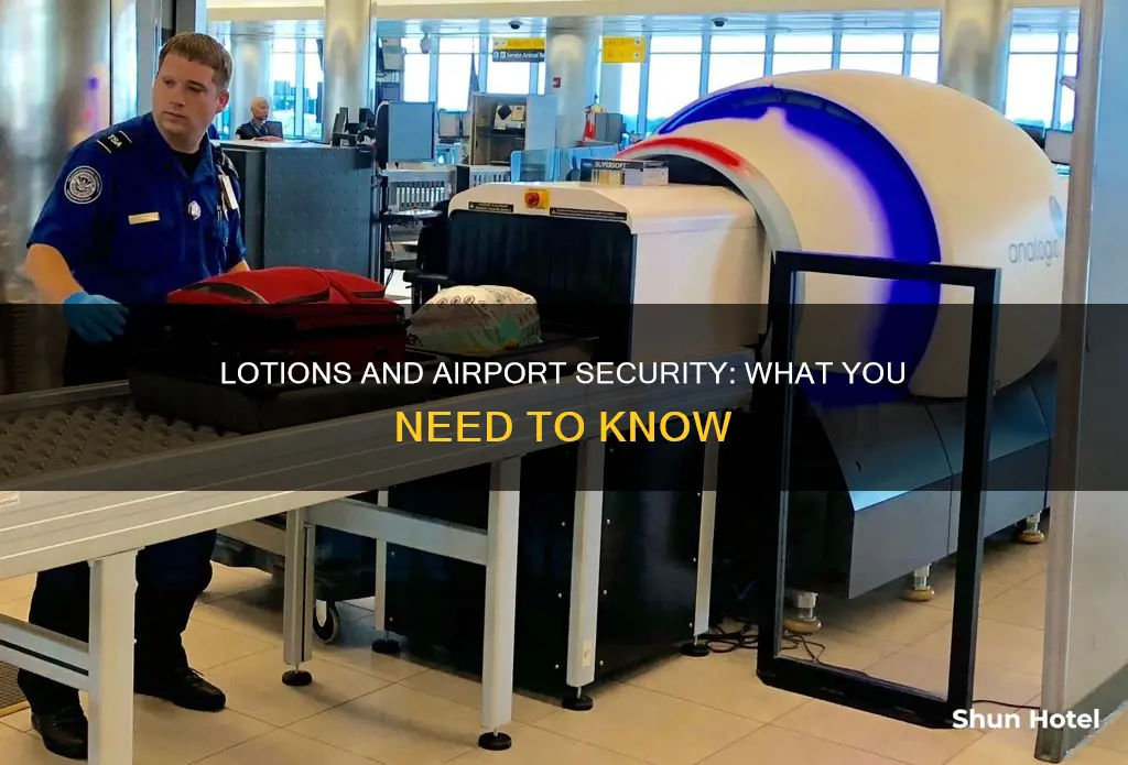 can you bring lotion onto the airport