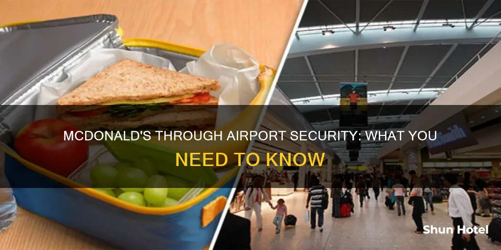 can you bring mcdonalds through airport security