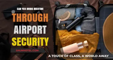 Nicotine Products: Airport Security Clearance