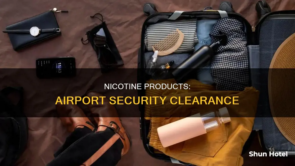 can you bring nicotine through airport security
