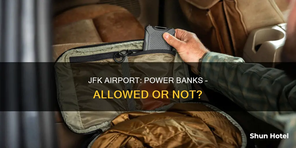 can you bring power bank on jfk airport