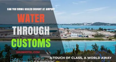 Airport Purchases: Customs Rules for Sealed Water Bottles