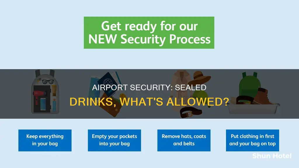 can you bring sealed drinks through airport security
