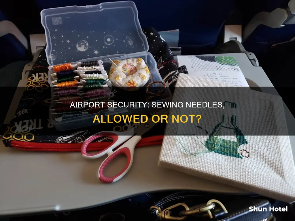 can you bring sewing needles through airport security
