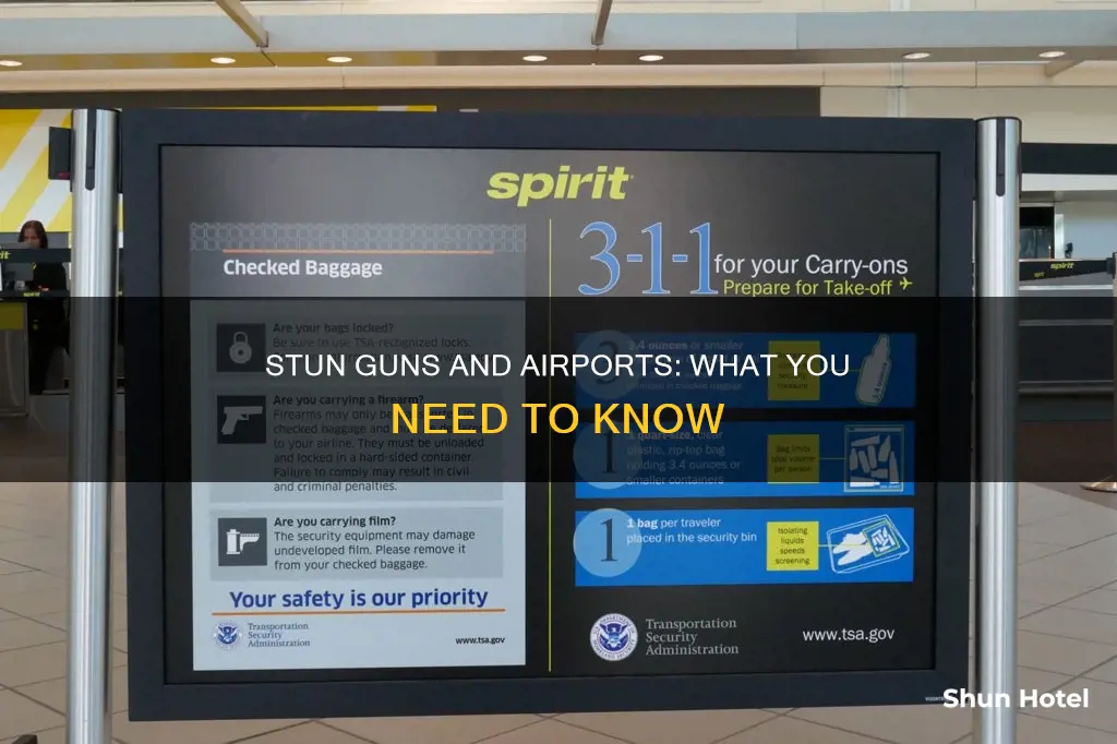 can you bring stun gun airport