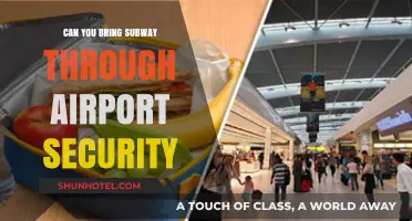 Airport Security: Can You Bring Your Subway?