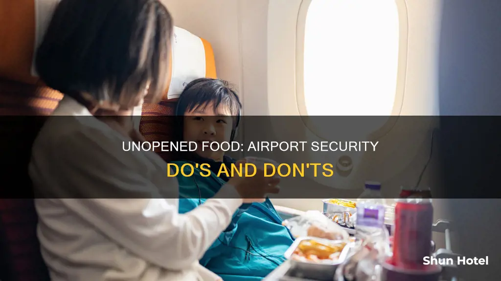 can you bring unopened food through airport