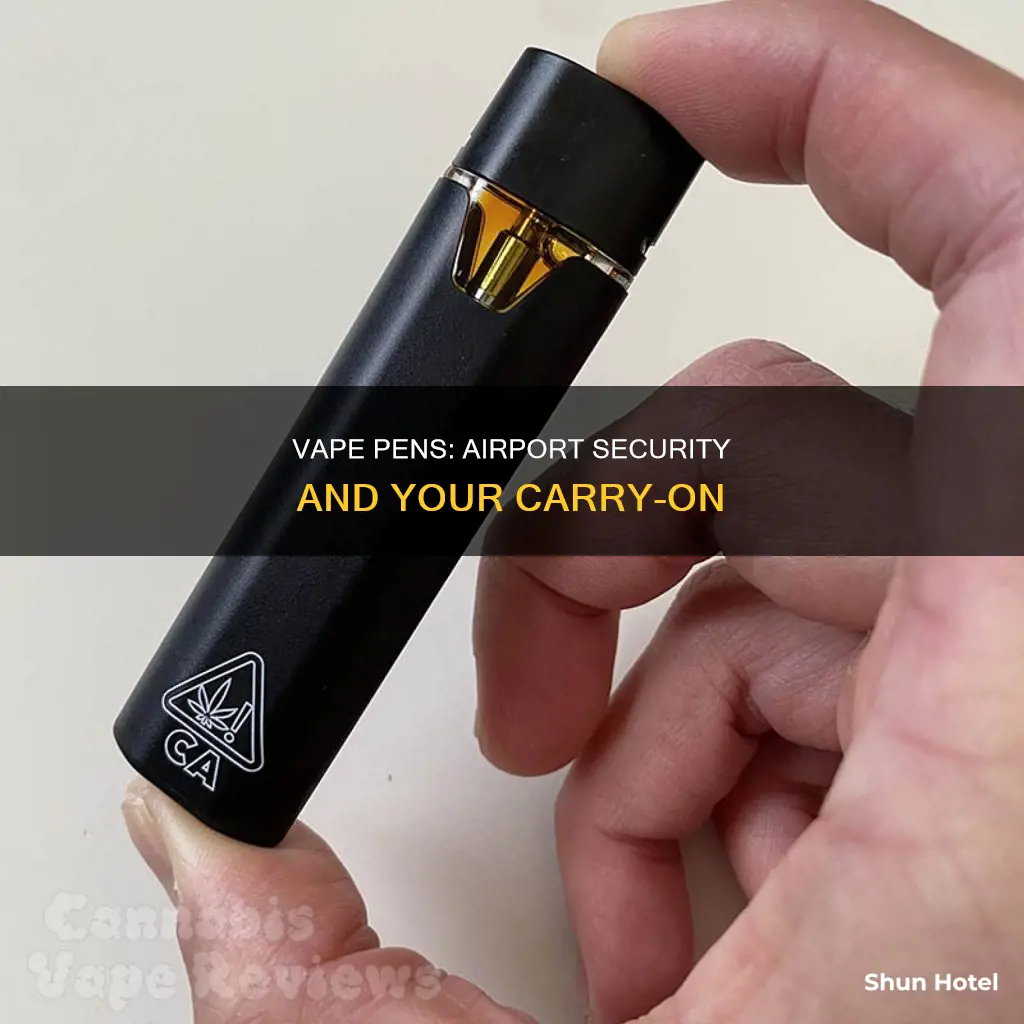 can you bring vape pens to the airport