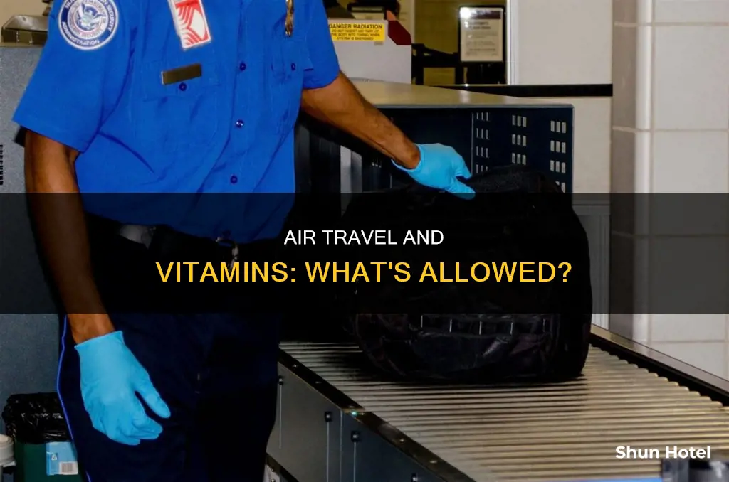 can you bring vitamins to the airport