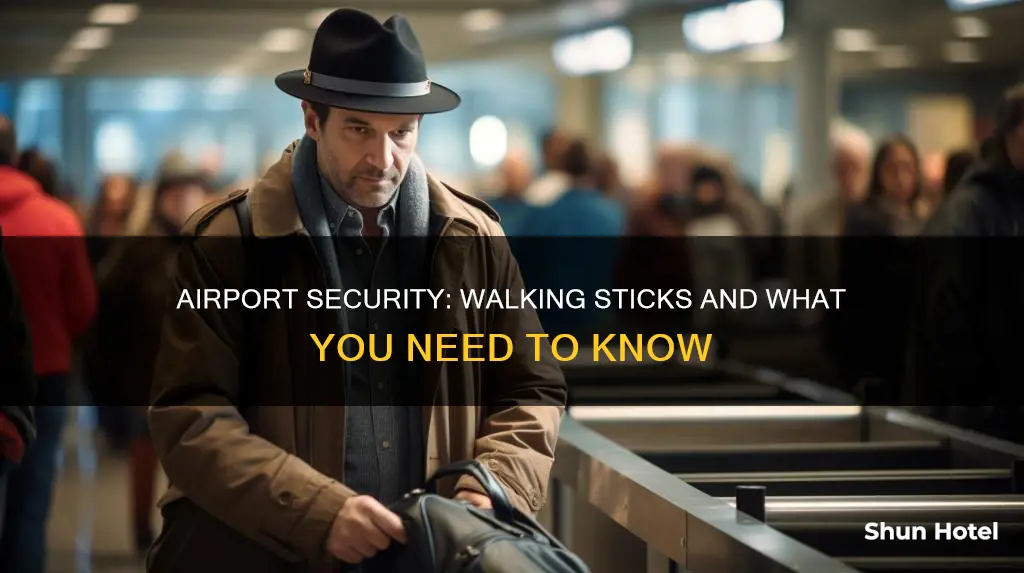 can you bring walking sticks through airport security