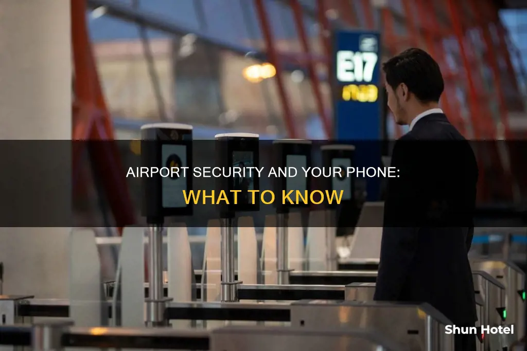 can you bring your phone through airport security