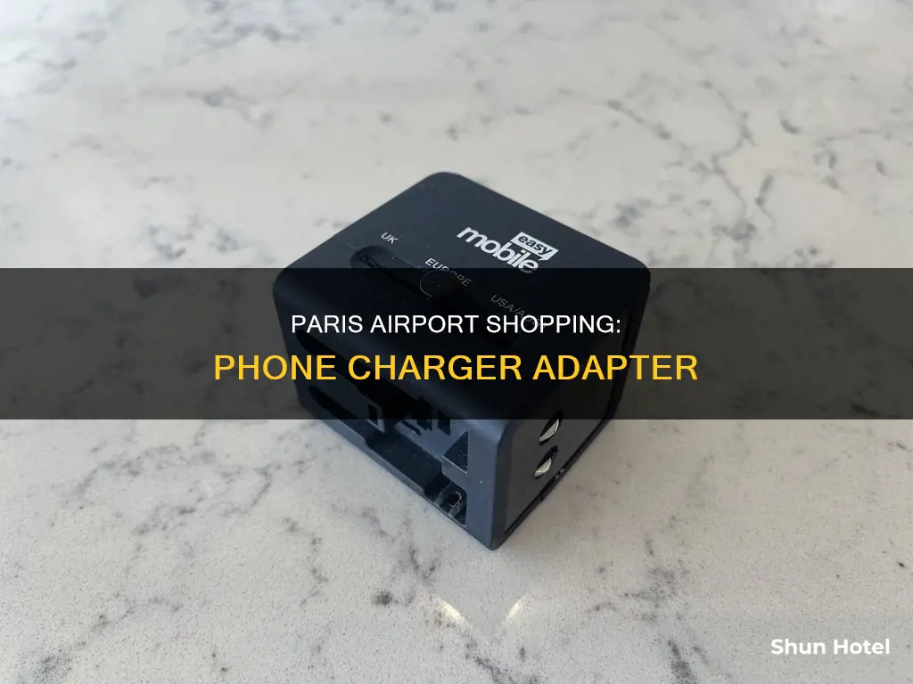 can you buy a charger adapter at the paris airport