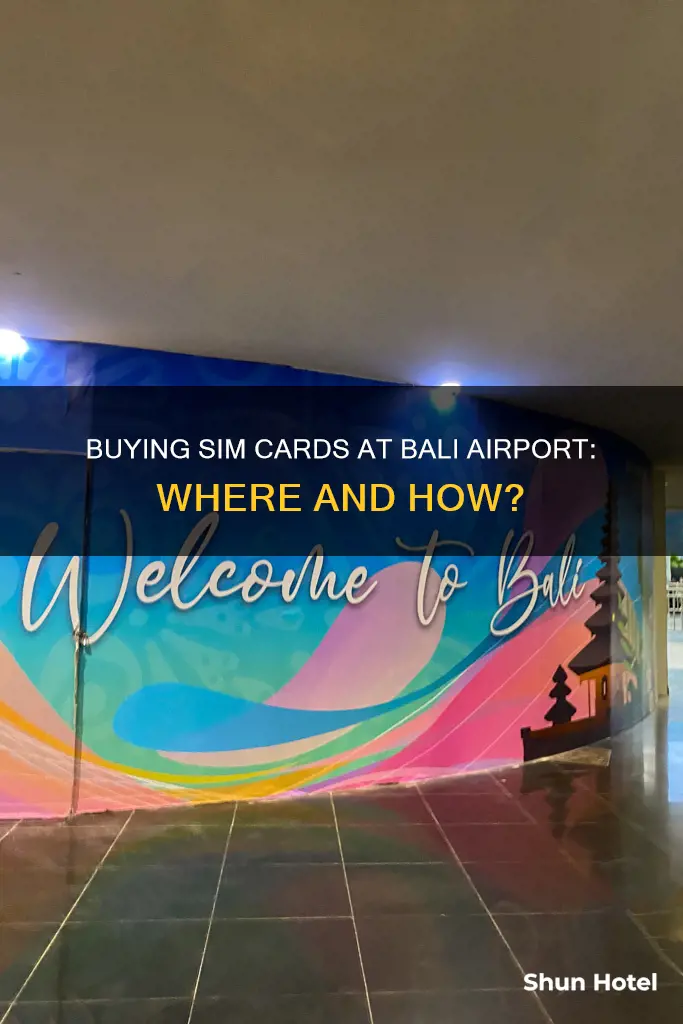 can you buy a sim card at bali airport