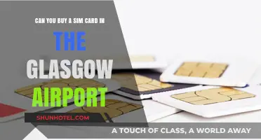Glasgow Airport: Buying a SIM Card