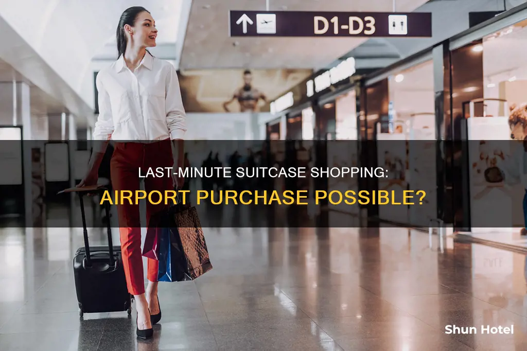 can you buy a suitcase at the airport