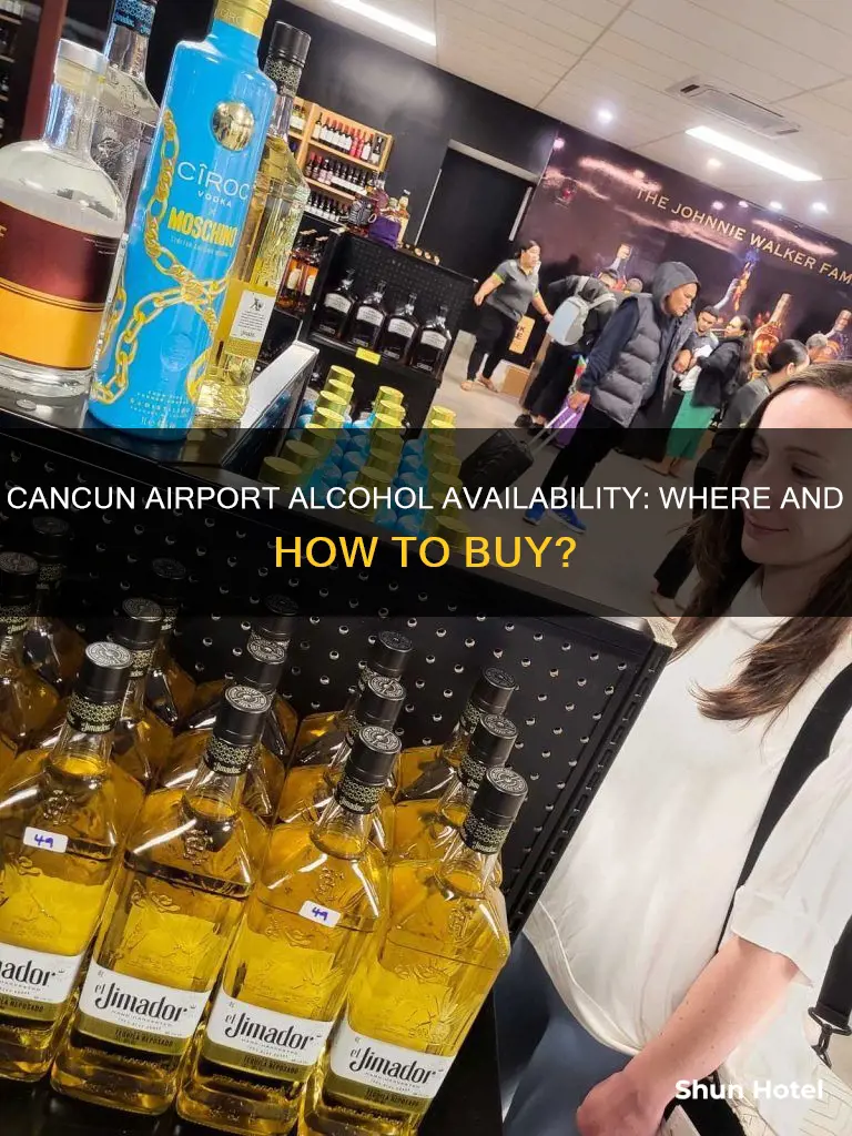can you buy alcohol at cancun airport