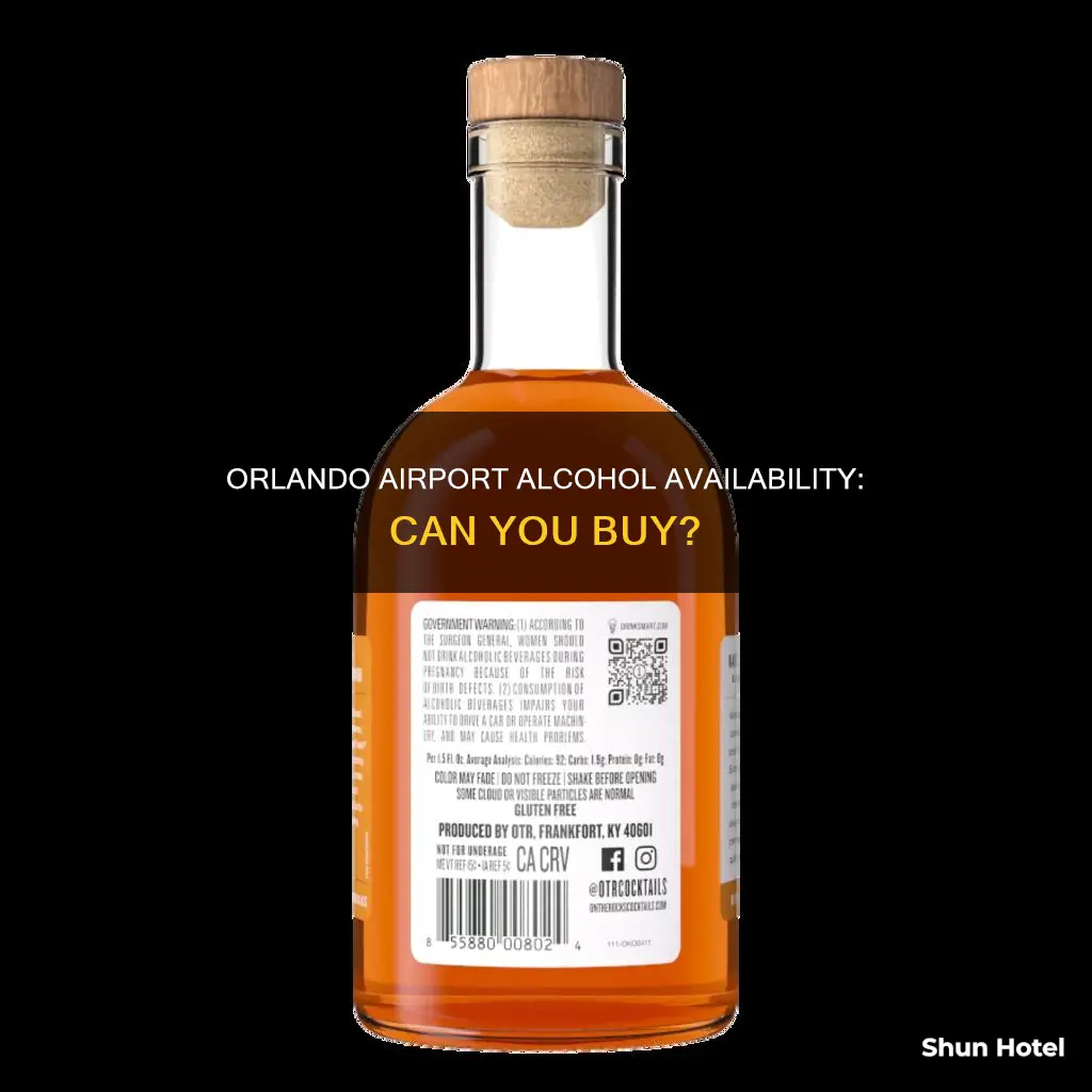 can you buy alcohol at orlando airport