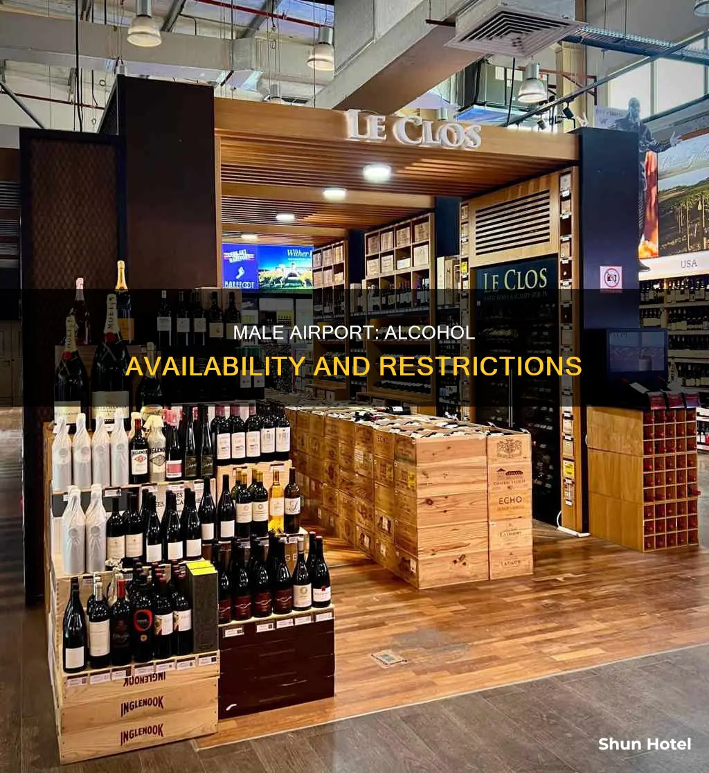 can you buy alcohol in male airport
